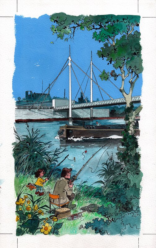 Pont de Feluy par Will - Illustration originale
