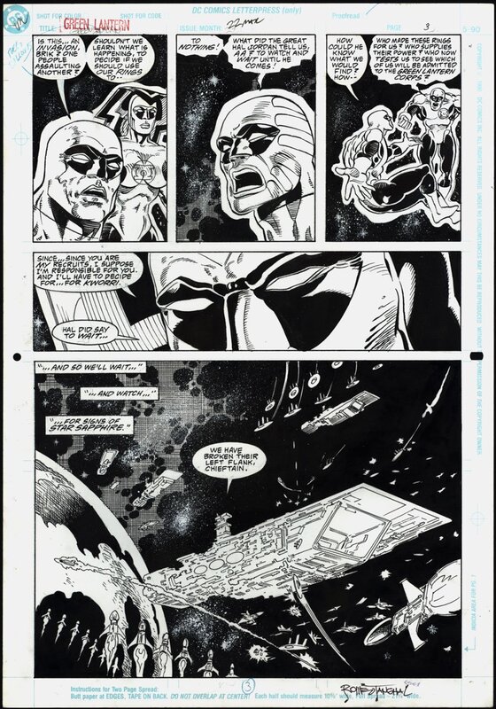 Pat Broderick, Romeo Tanghal, Green Lantern - #22 p.3 - Comic Strip