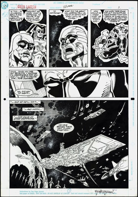 Pat Broderick, Romeo Tanghal, Green Lantern - #22 p.3 - Planche originale