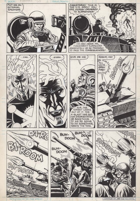 Ross Andru, Roy Richardson, John Ostrander, Firestorm, the Nuclear Man - Fallout - Issue 65 p4 - Planche originale