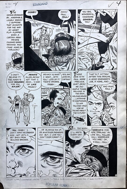 Alex Toth, Mike Peppe, TOTH - BLINDED BY LOVE - p4 - 1952 - Comic Strip