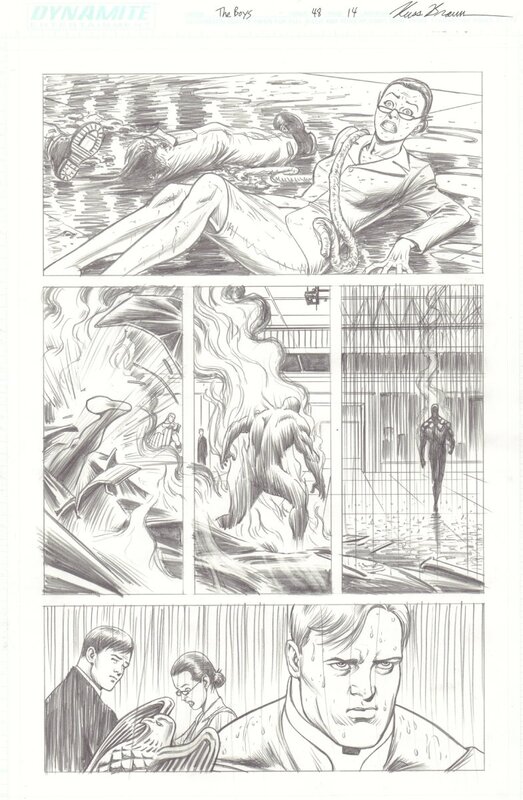 The Boys #48 p14 par Russ Braun - Planche originale