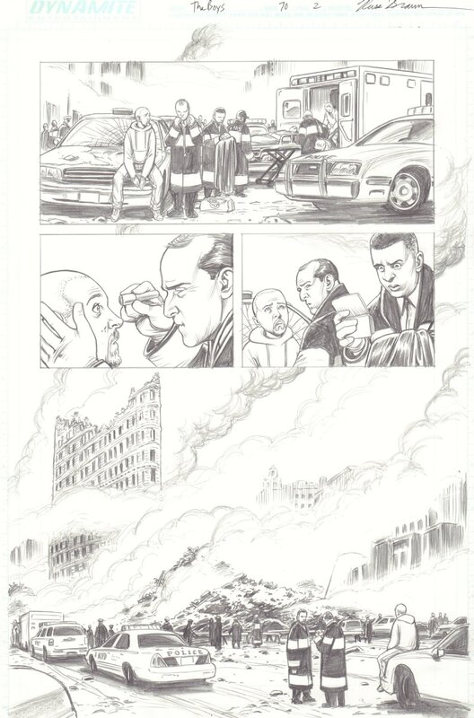 The Boys #70 p2 par Russ Braun - Planche originale