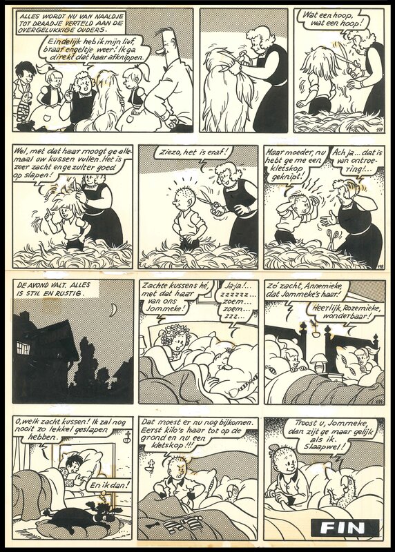 Jef Nys, Jommeke 2 : De zingende aap - Planche originale