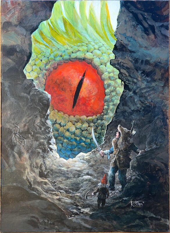 Grzegorz Rosinski, Couverture - Thorgal Louve 7 - Original Cover