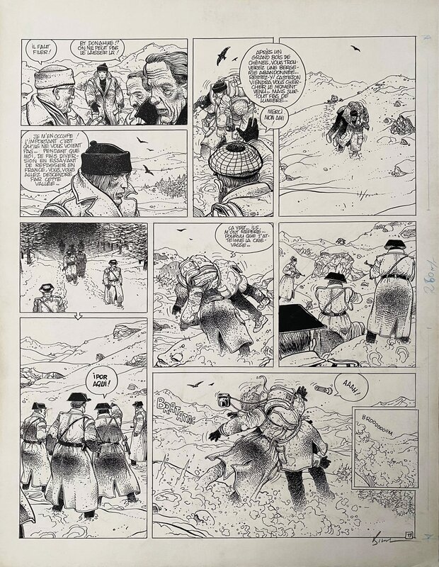 Enki Bilal, Pierre Christin, Les Phalanges de l'ordre noir , planche 19 - Planche originale