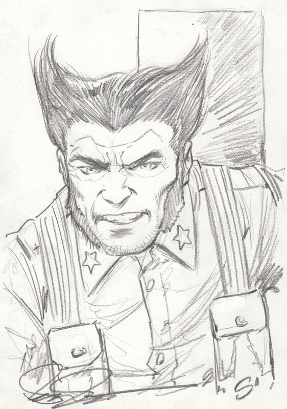 WWII Woverine by Steve Scott - Sketch