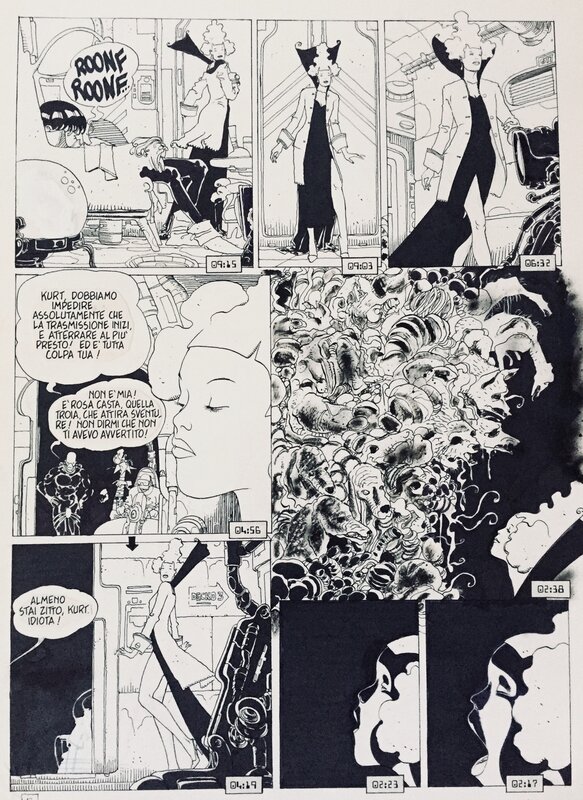 Nizzoli, Fondazione Babele#2, On Air, planche n°5/22, 1991. - Comic Strip