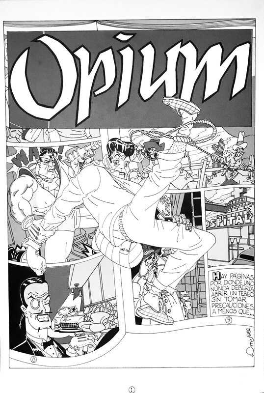Opium p33 T1 par Daniel Torres - Planche originale