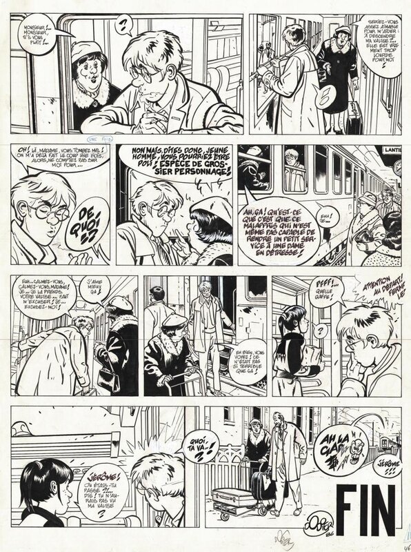 Alain Dodier, Jérôme K. Jérôme Bloche (Passé recomposé - planche 46) - Comic Strip