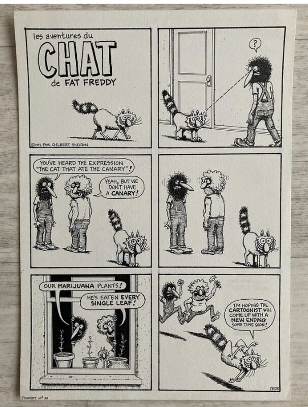 Gilbert Shelton, Les aventures du chat de Fat Freddy - Comic Strip