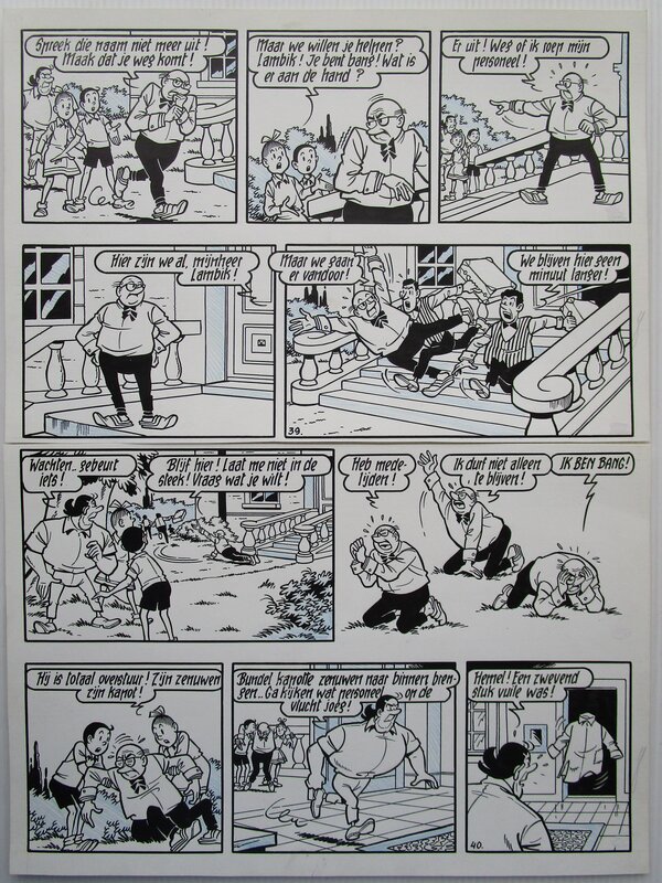 De poenschepper par Willy Vandersteen - Planche originale