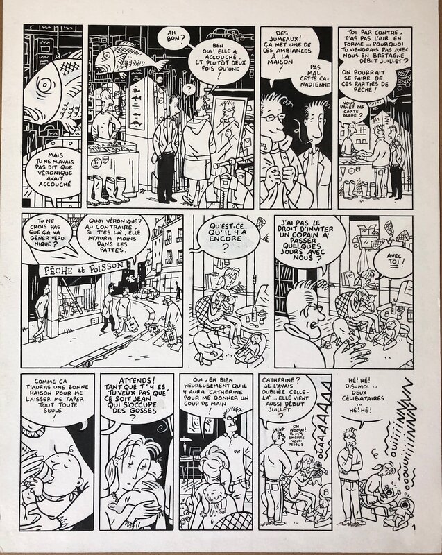 Philippe Dupuy, Charles Berberian, Les vacances de Mr Jean - Comic Strip
