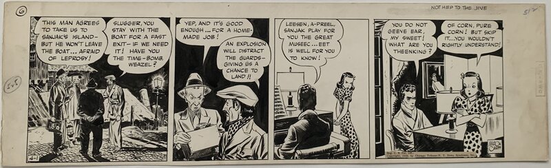 Milton Caniff, Terry and the Pirates - 1 April 1939 - Comic Strip