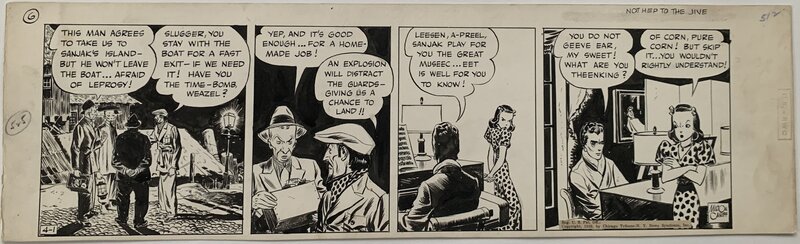 Milton Caniff, Terry and the Pirates - 1 April 1939 - Comic Strip