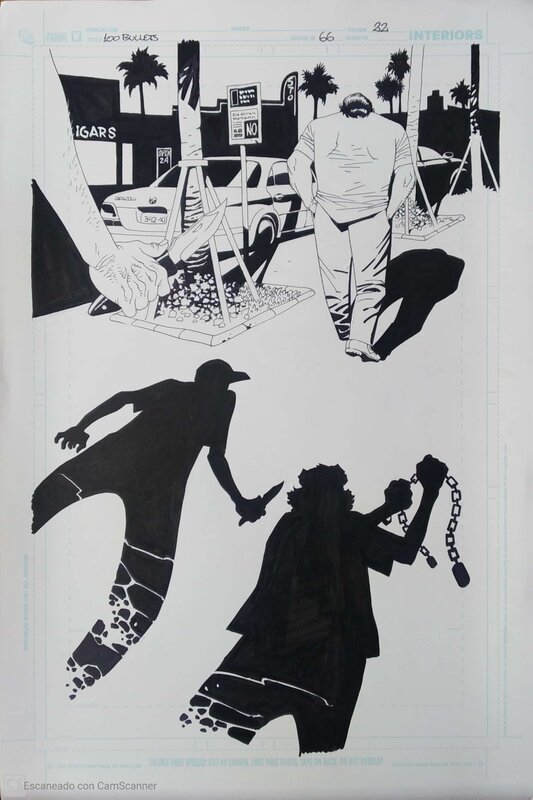 100 bullets par Eduardo Risso - Planche originale