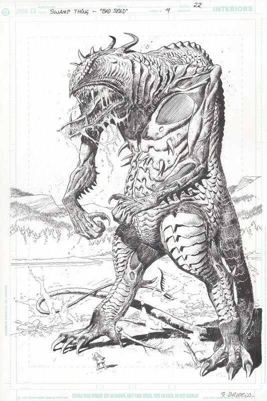 En vente - SWAMP THING par Enrique Breccia, Andy Diggle - Planche originale