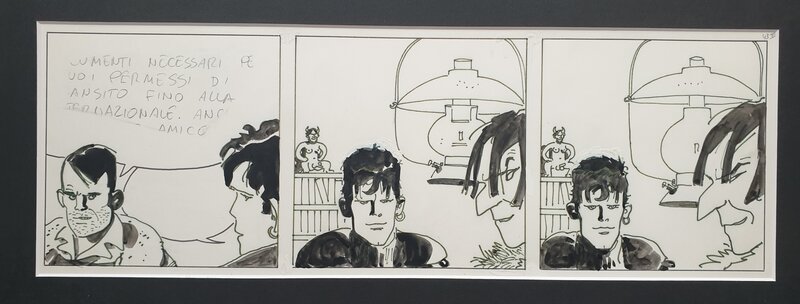 Hugo Pratt, La jeunesse de Corto - Planche originale