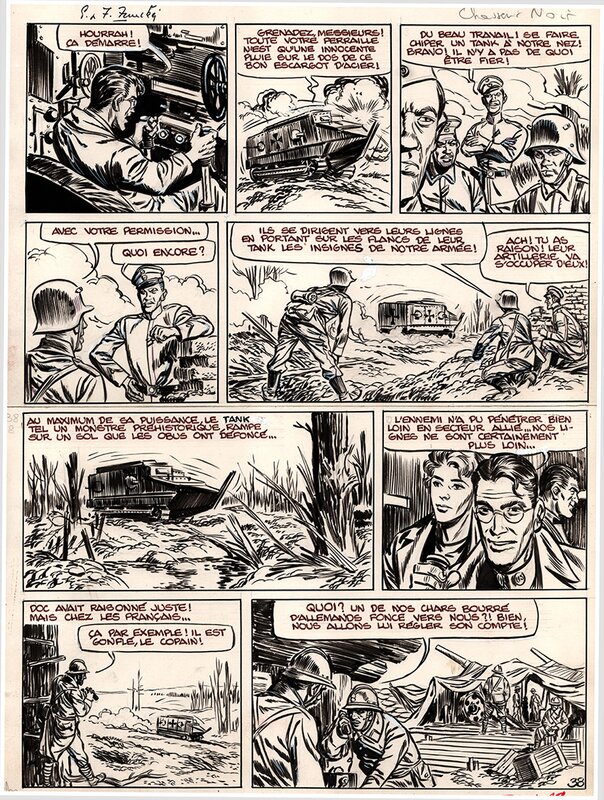 Fred & Liliane Funcken, Doc Silver planche 38 Le chasseur d'or - Comic Strip