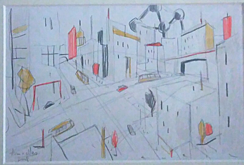 Bruxelles 2008 by François Avril - Original Illustration
