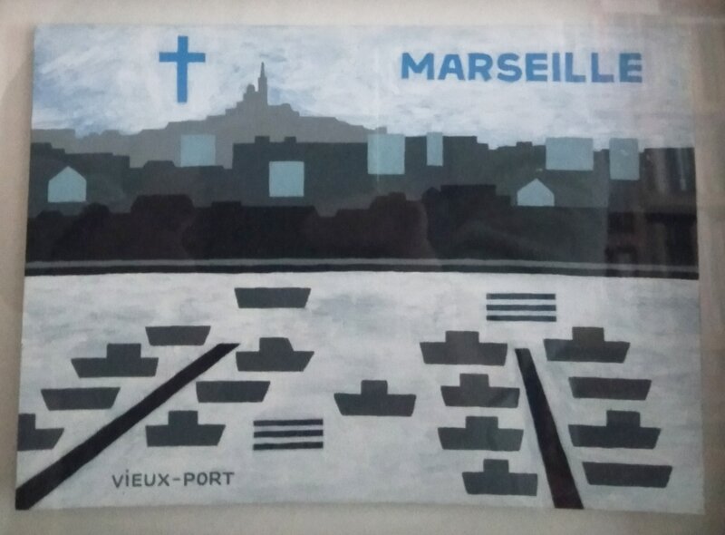 Jochen Gerner, Marseille Vieux-port - Original art