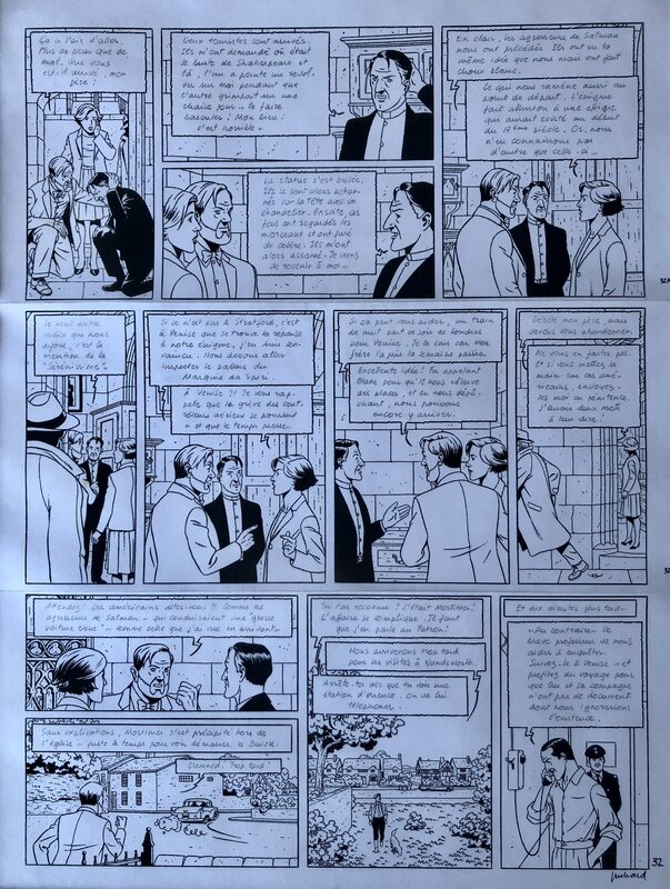 Blake et Mortimer par André Juillard - Planche originale