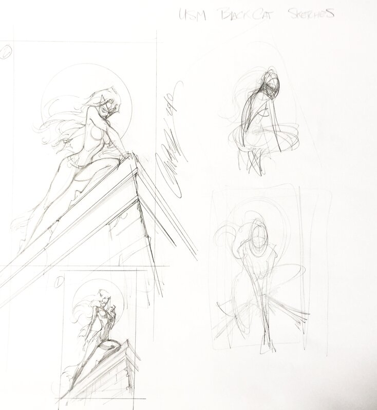 Jeffrey Scott Campbell, Croquis originaux J Scott Cambell - Planche originale