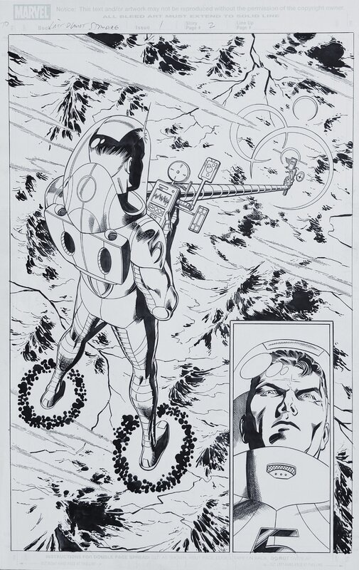 Scott Koblish, Pat Oliffe, Fantastic Four - Richard Reeds - Last Planet Standing - Planche originale