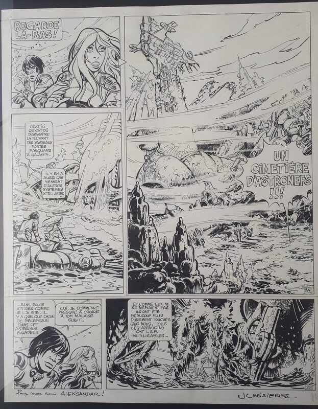 Jean-Claude Mézières, Valérian, tome 5 : Les Oiseaux du maître pg2 - Planche originale