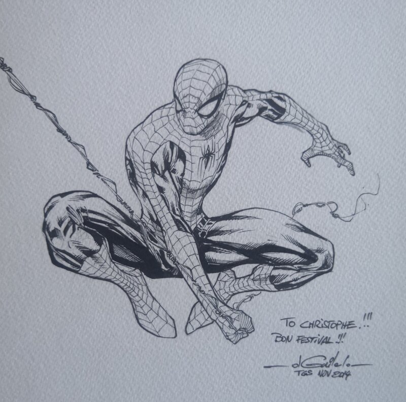 Spiderman by Guile Sharp - Original Illustration