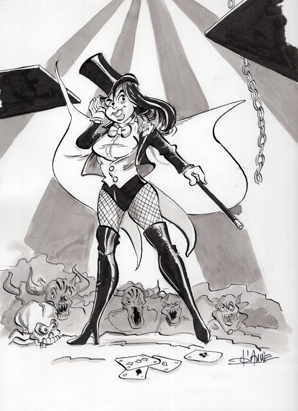 Zatanna par D'Auwe - Illustration originale