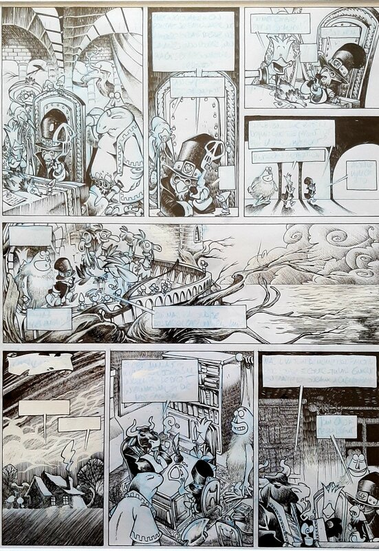 Nicolas Kéramidas, Lewis Trondheim, Joann Sfar, Donjon Monsters - 12 - Planche originale