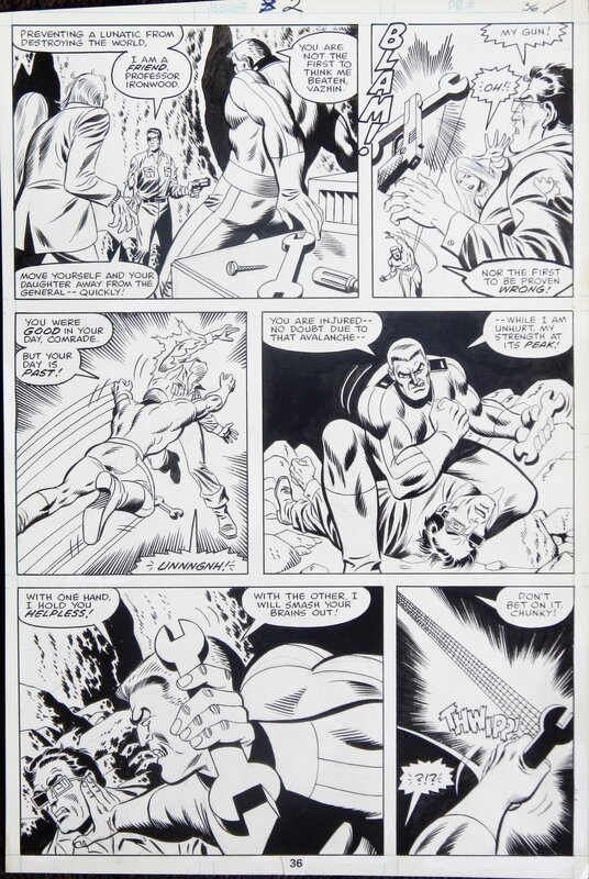 Alan Kupperberg, Chris Claremont, Jack Abel, Nikolai Kutzov Marvel Team-Up Annual 2 - Planche originale