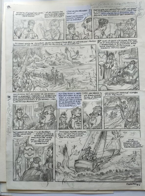 François Walthéry, Natacha: Sur les traces de l'Erpervier Bleu - Comic Strip