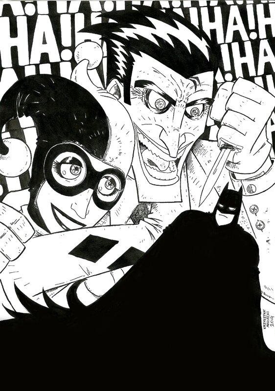 Batman by Krzysztof Małecki - Original art