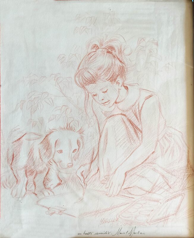 Martine et Patapouf by Marcel Marlier - Original Illustration