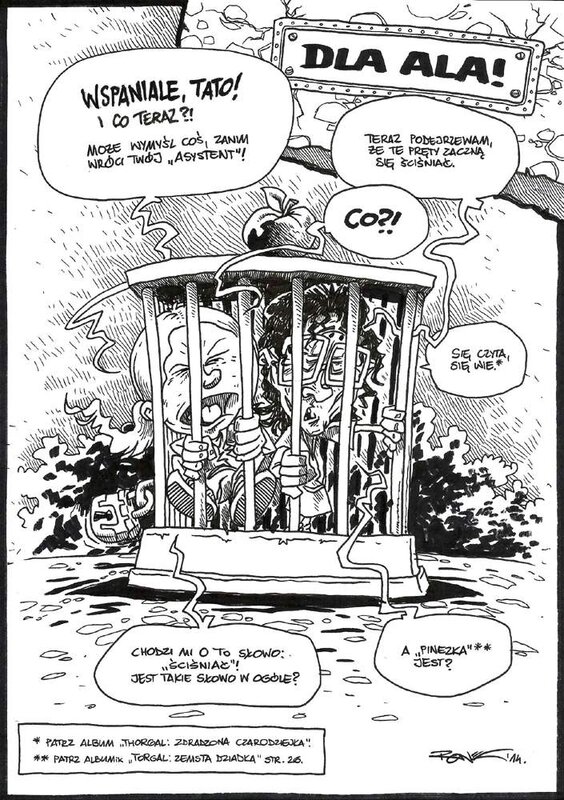 Hubert Ronek, Torgal - part 5 - dedicace - Original art