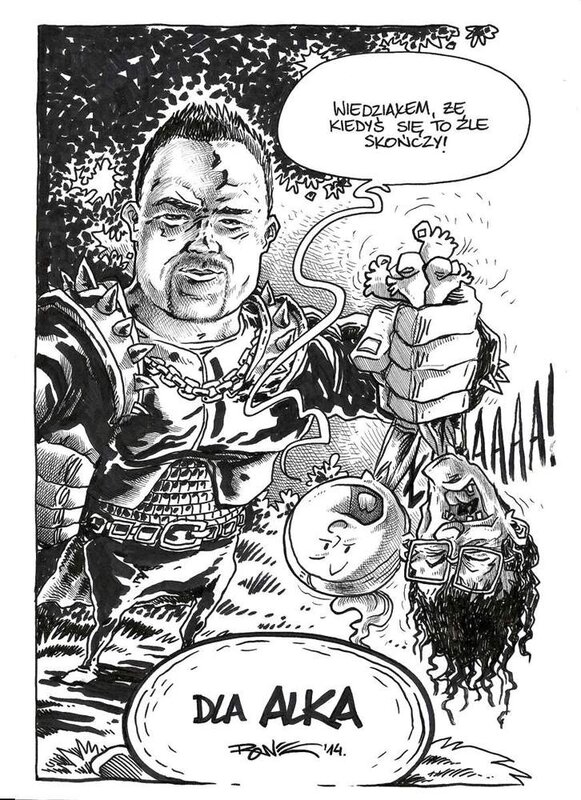 Hubert Ronek, Torgal - Part 4 - dedicace - Original art