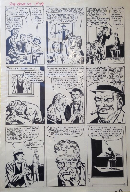 Strange Tales 113 par Steve Ditko, George Roussos - Planche originale