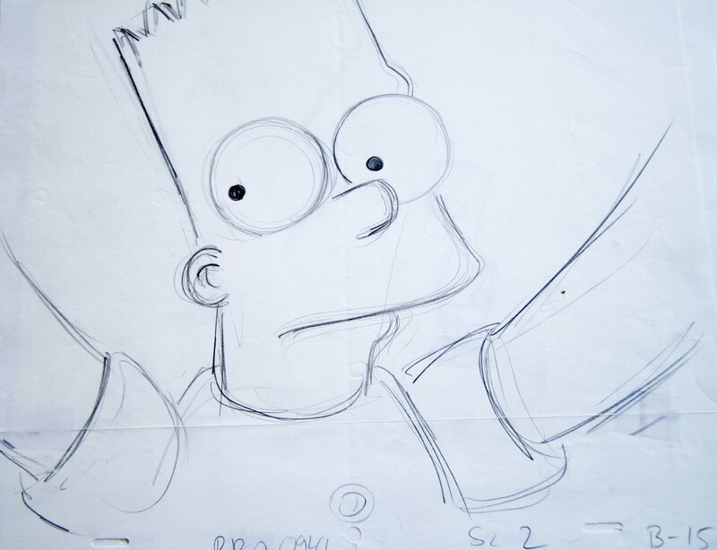 Bart Simpson by Matt Groening - Original art