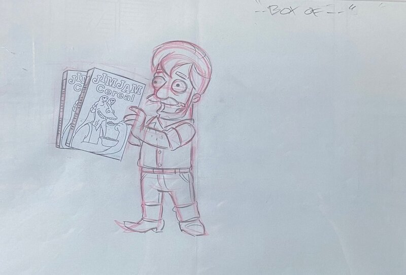 Matt Groening, George Lucas, Georges Lucas Simpson - Original art