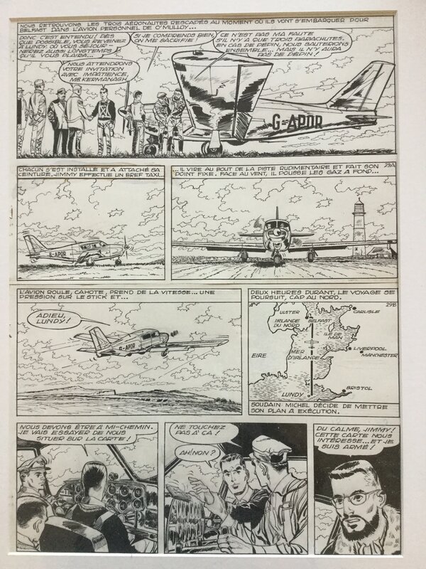 Michel et Thierry par Arthur Piroton - Planche originale