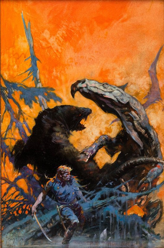 Frank Frazetta - Gulliver of Mars - Original Cover