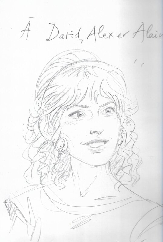 Dominique Rousseau, Avignonnaise - dédicace sur l'album Avignon - Sketch