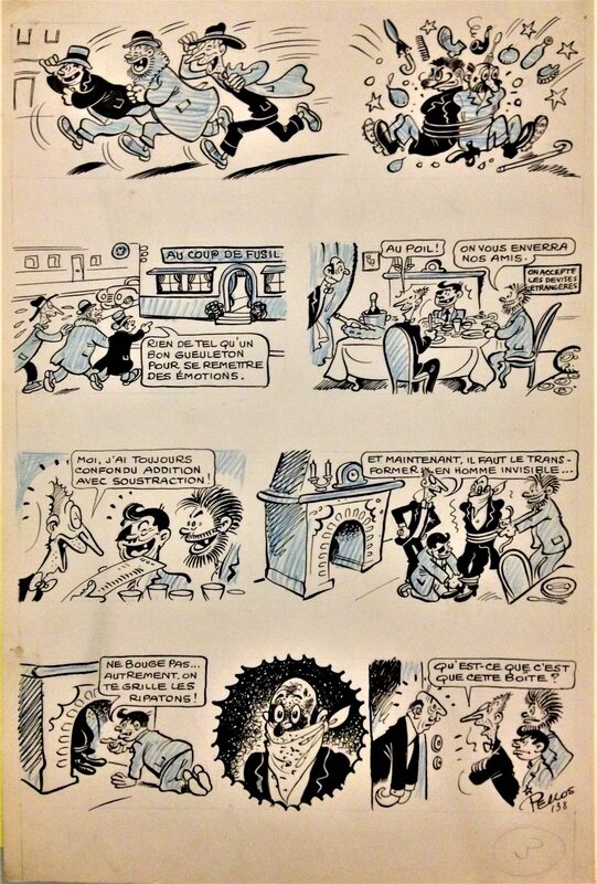 René Pellos, Les Pieds Nickelés Soldats - Comic Strip