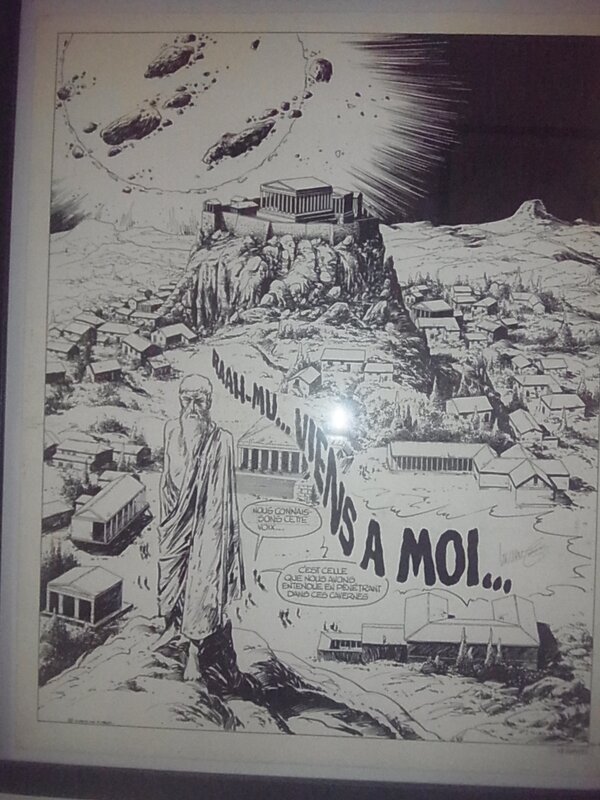 Vance - Bob Morane Les geants de Mu pl 32 - Planche originale