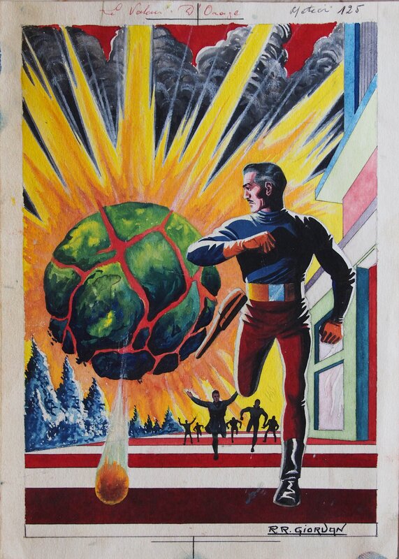 Raoul Giordan, Météor couverture du n°125 (petit format) - Original Cover