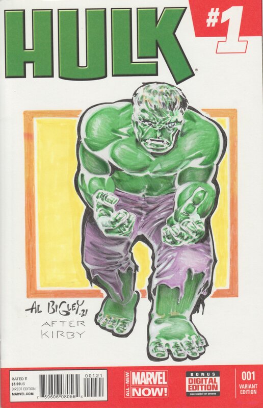 Hulk par Al Bigley - Dédicace