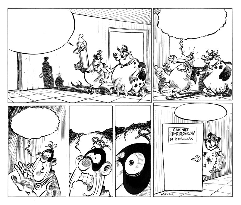 Slawomir Kiełbus, Milkymen et une visite chez le dentiste :-) - Comic Strip