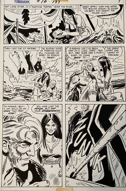 Tomahawk 137 Page 8 par Frank Thorne - Planche originale